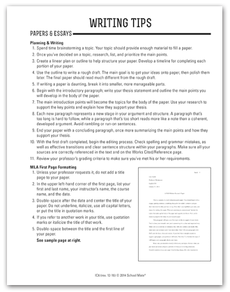 Writing Tips Page 1
